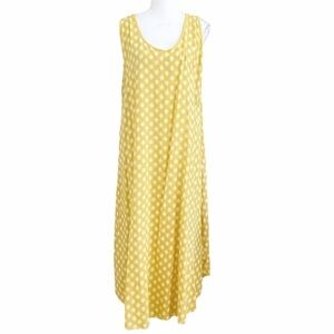 NEW COLLECTION MADE IN ITALY WHITE JELLOW PRINTED SLEEVELESS SHIFT MAXI DRESS